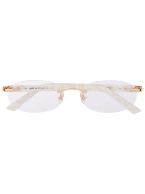 white marble cartier frame|Eyewear .